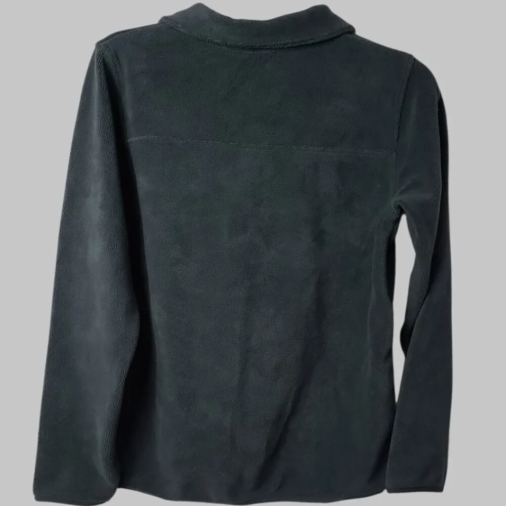 32 Degrees Heat Womens 1/4 Snap Fleece Pullover Sweater Woodland Grey Xsmall - Picture 3 of 9